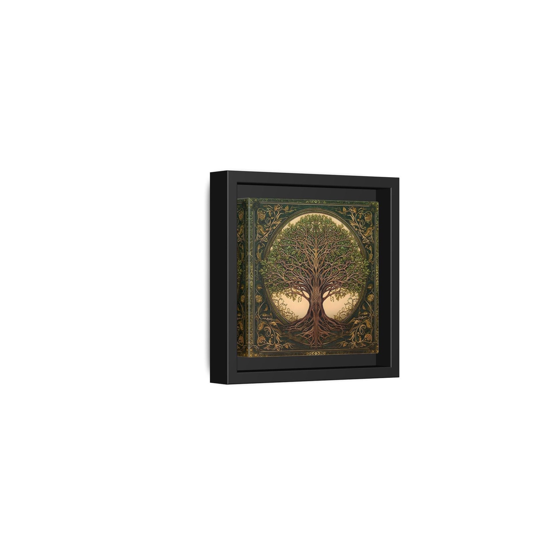 Canvas Print, Framed Tree of Life Mandala, Celtic Wall Art