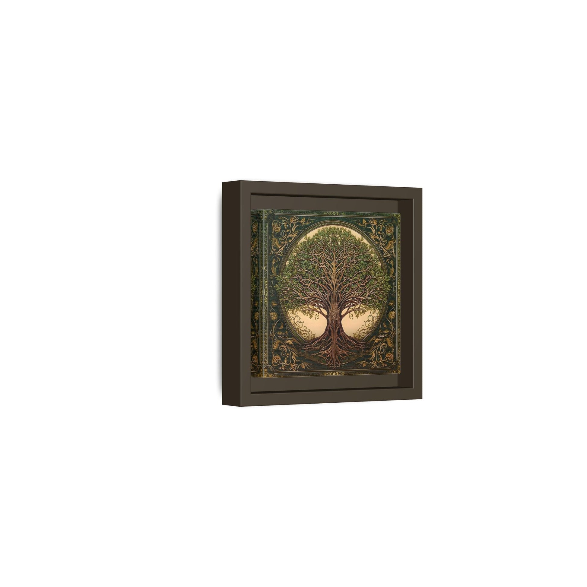 Canvas Print, Framed Tree of Life Mandala, Celtic Wall Art