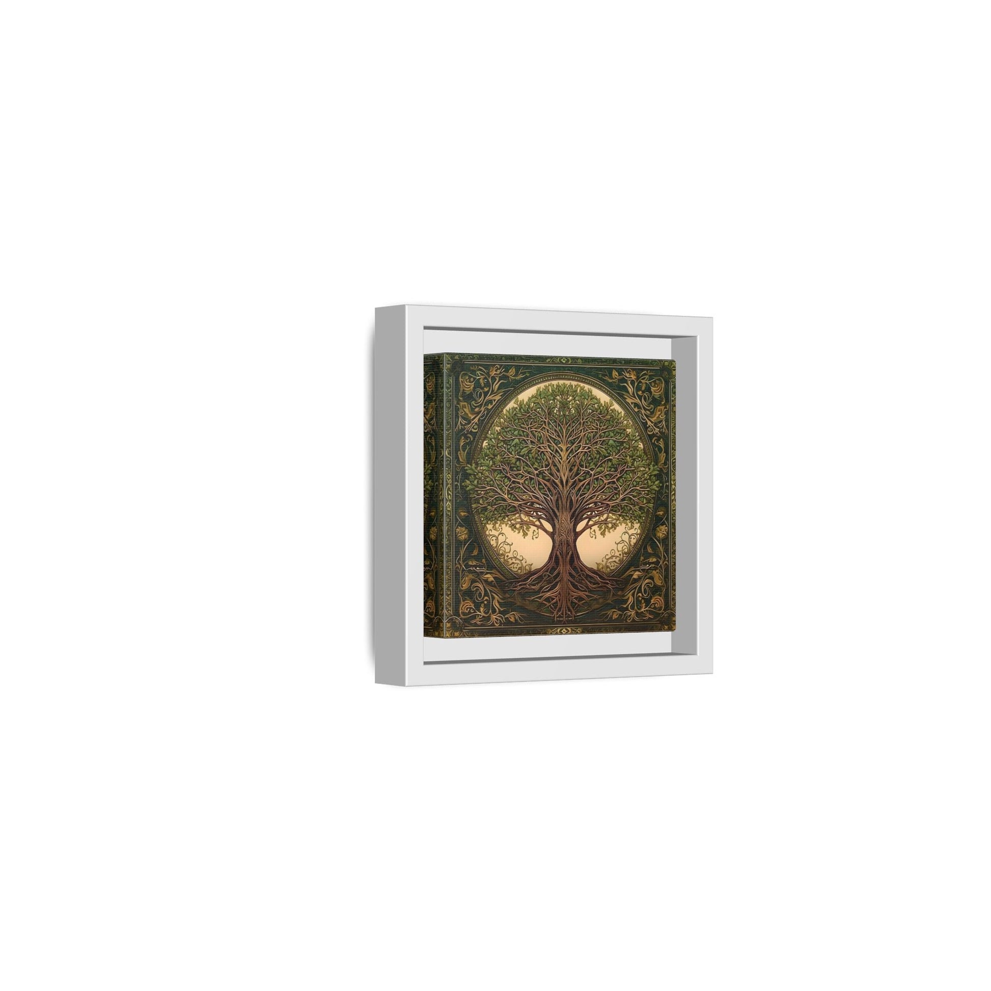 Canvas Print, Framed Tree of Life Mandala, Celtic Wall Art