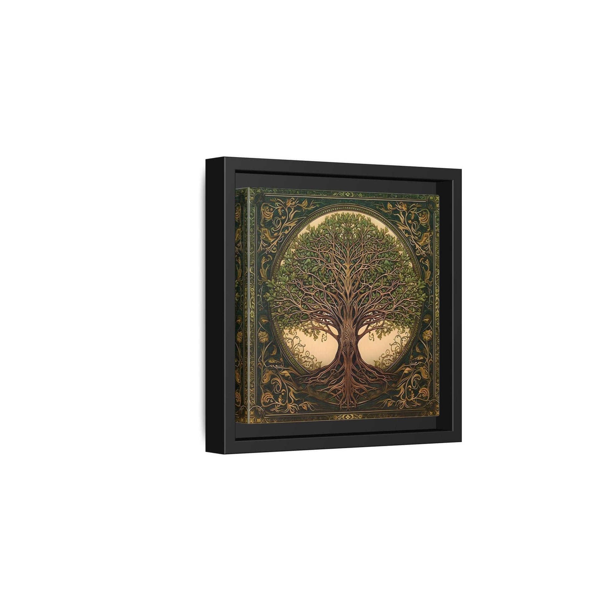 Canvas Print, Framed Tree of Life Mandala, Celtic Wall Art