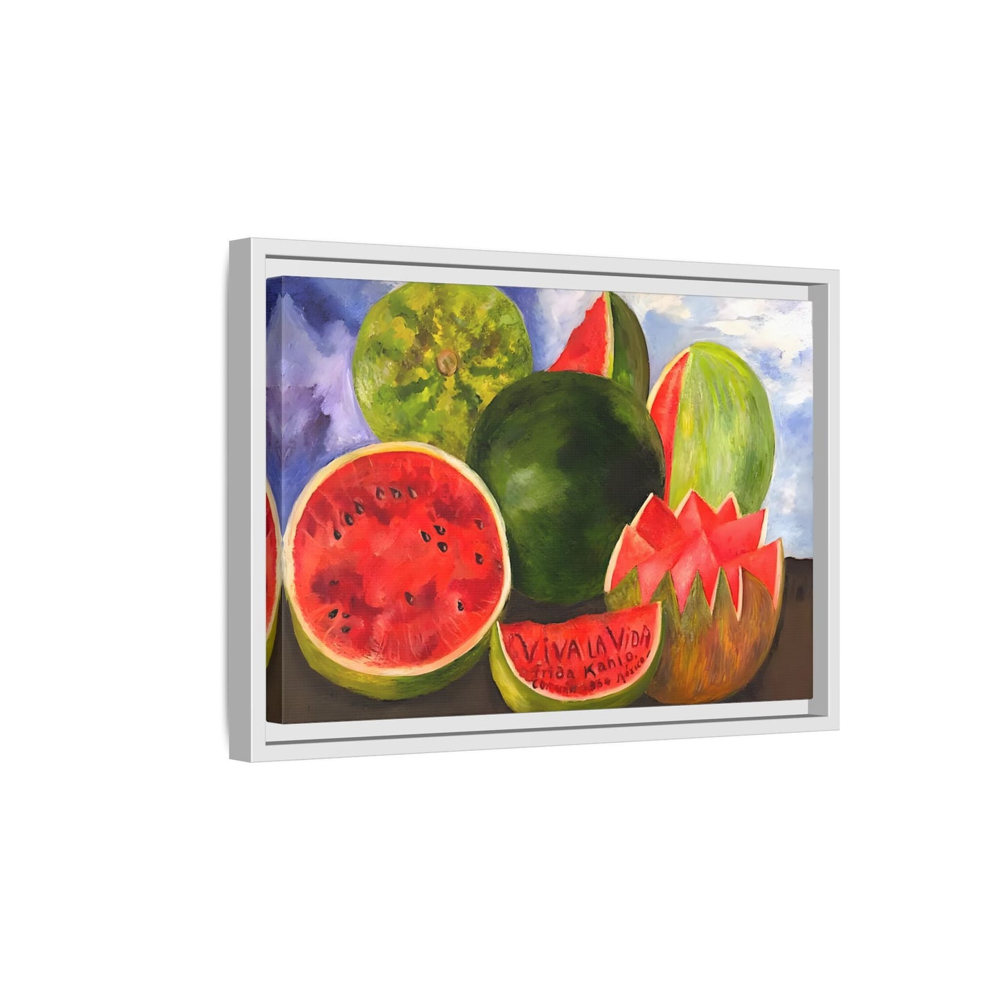 Canvas Prints Viva la Vida Kahlo Fruits Wall Art