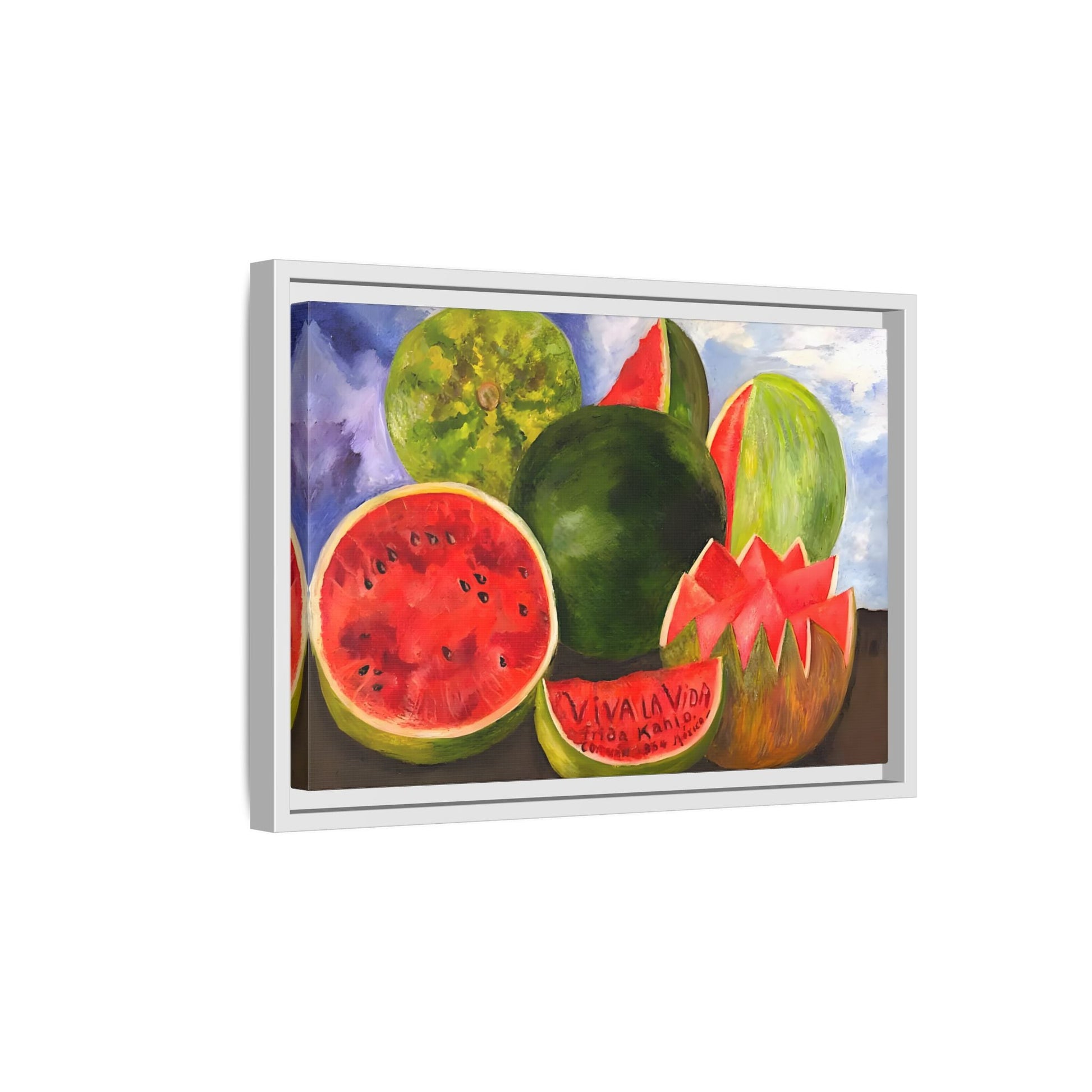 Canvas Prints Viva la Vida Kahlo Fruits Wall Art