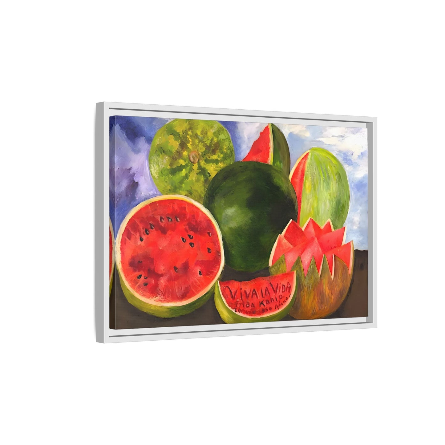 Canvas Prints Viva la Vida Kahlo Fruits Wall Art