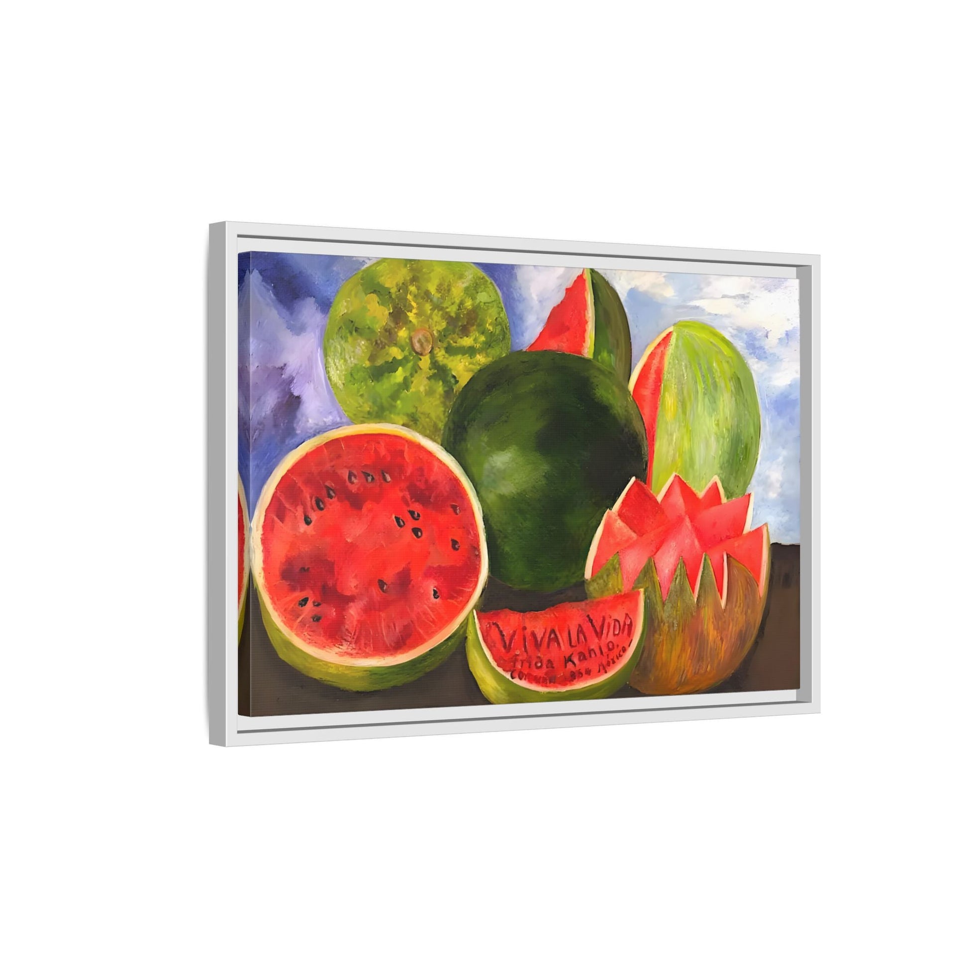 Canvas Prints Viva la Vida Kahlo Fruits Wall Art