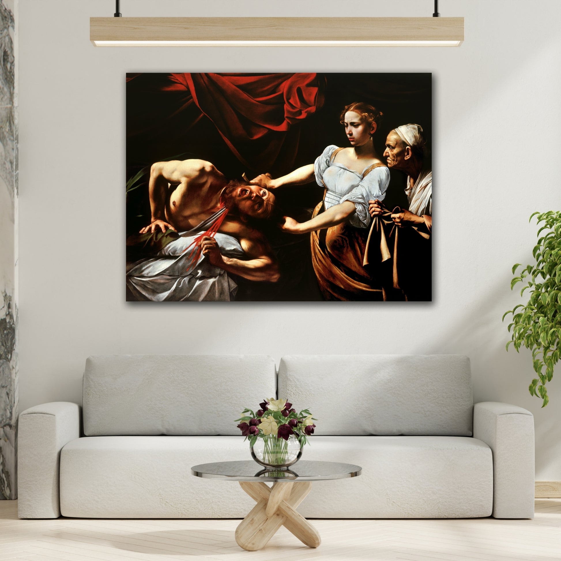 Caravaggio Judith Beheading Holofernes Canvas Wall Art Print