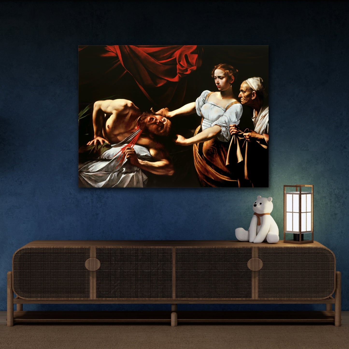 Caravaggio Judith Beheading Holofernes Canvas Wall Art Print