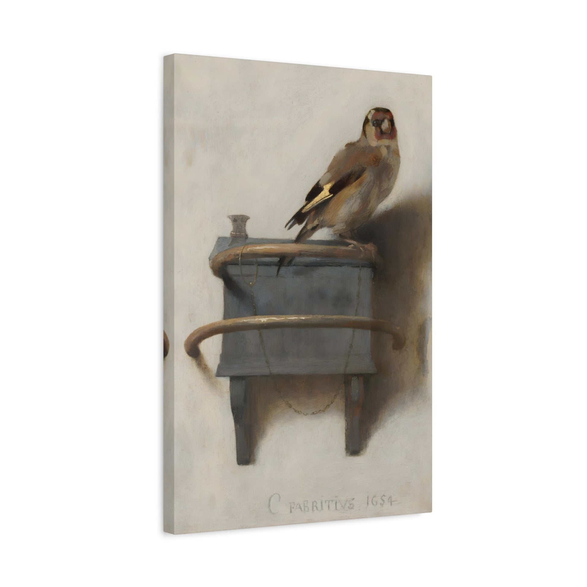 Carel Fabritius Goldfinch - Canvas Wall Art Print Reproduction