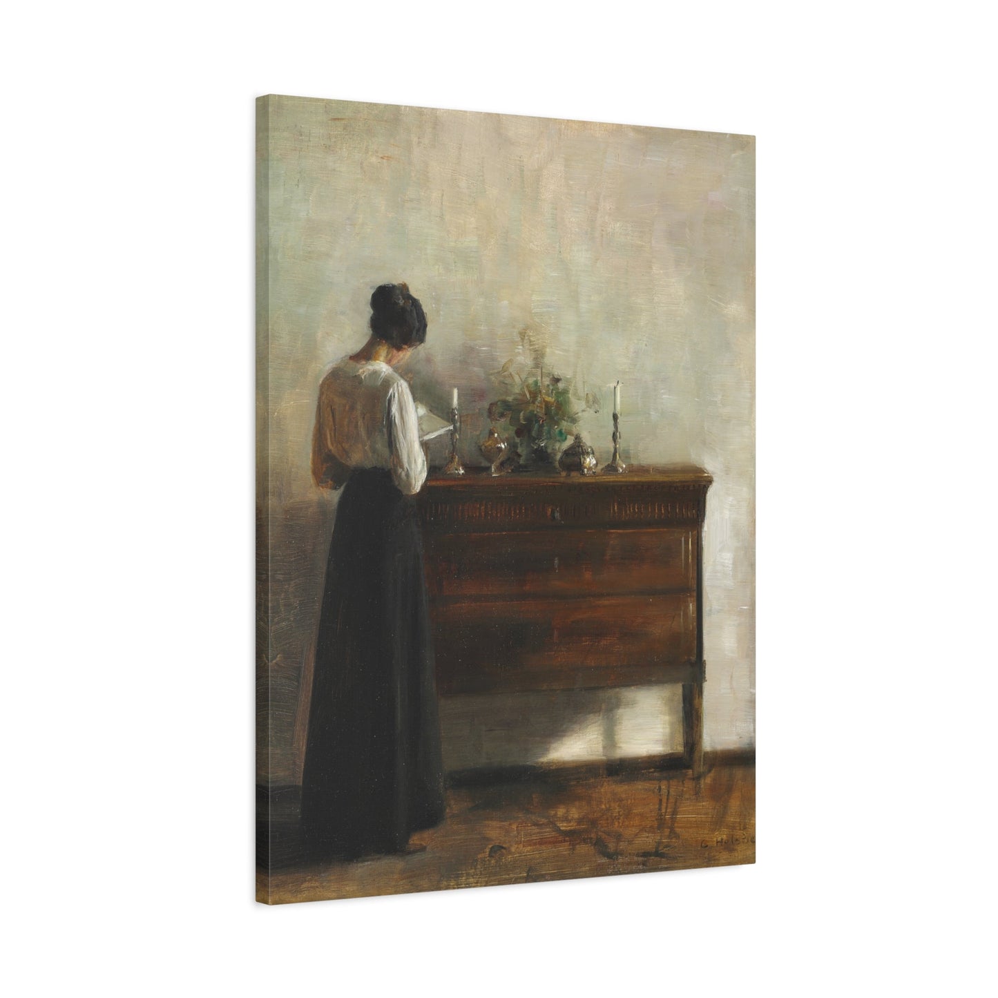 Carl Holsoe Jewish Pray Painting - Canvas Wall Art Prints