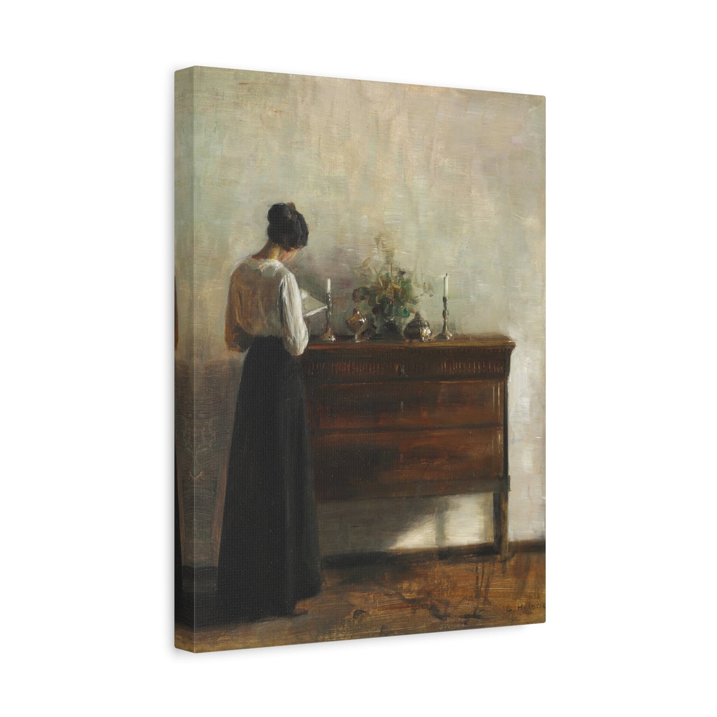 Carl Holsoe Jewish Pray Painting - Canvas Wall Art Prints