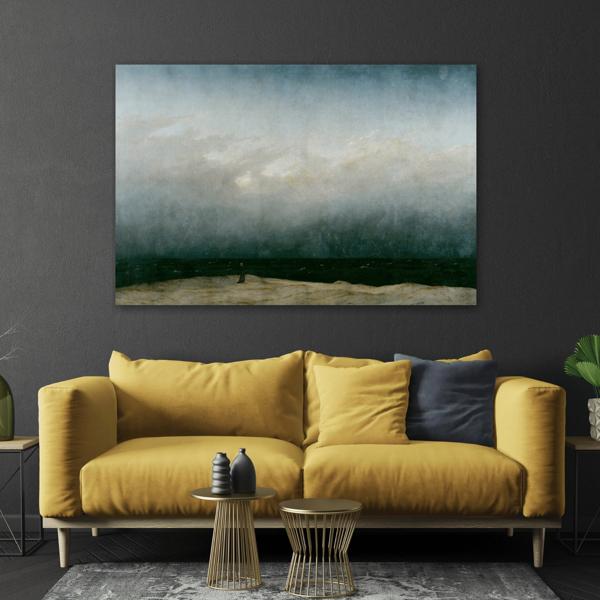 Caspar David Friedrich Monk by the Sea - German Canvas Wall Art Painting Print