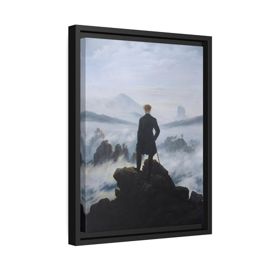 Caspar David Friedrich The Wanderer Above the Sea of Fog - Framed Canvas Art Reproduction