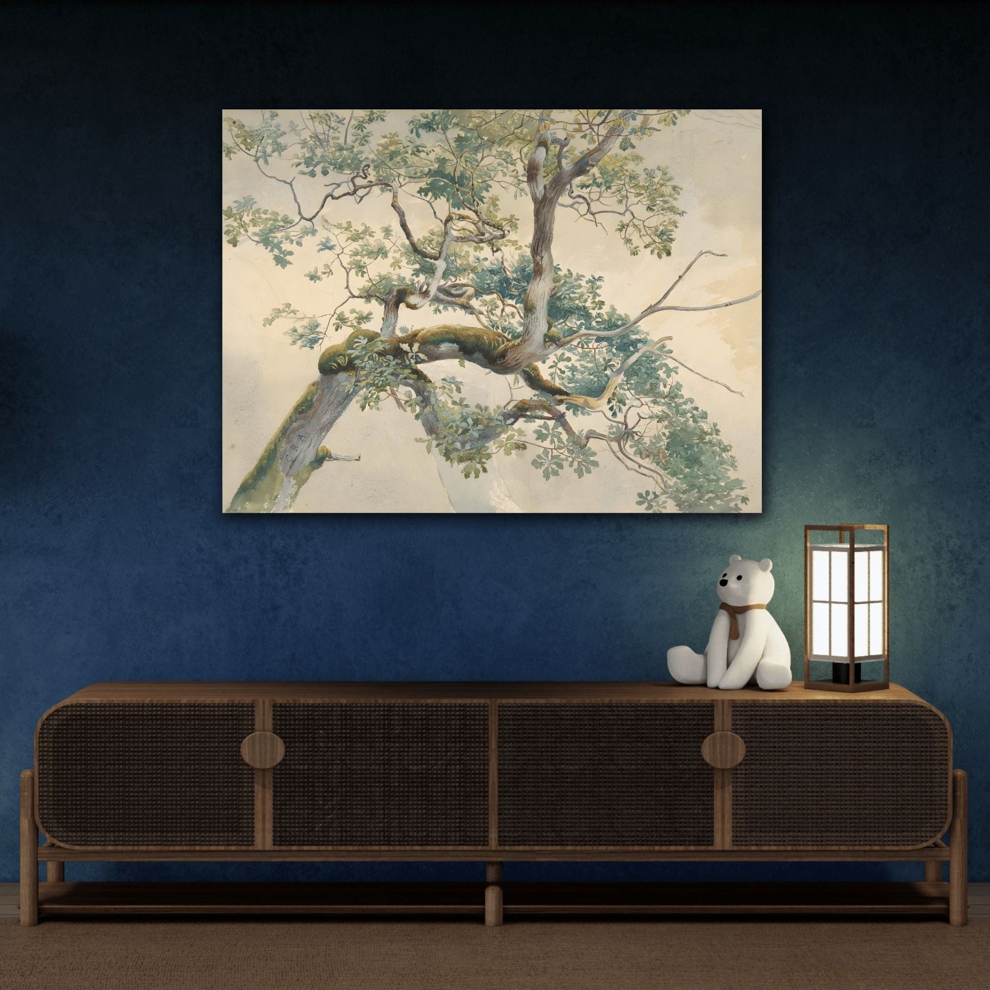 Charles Reginal Aston Tree Branches - Canvas Wall Art Reproduction