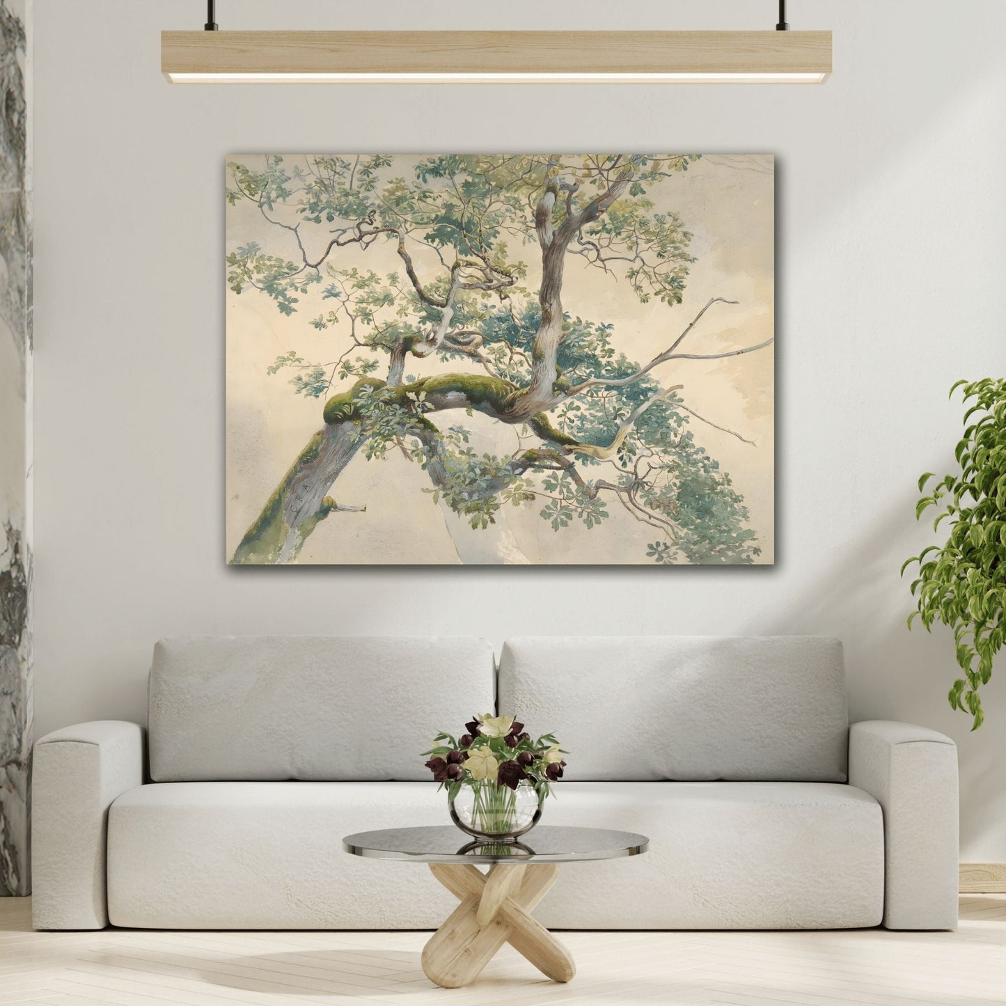 Charles Reginal Aston Tree Branches - Canvas Wall Art Reproduction