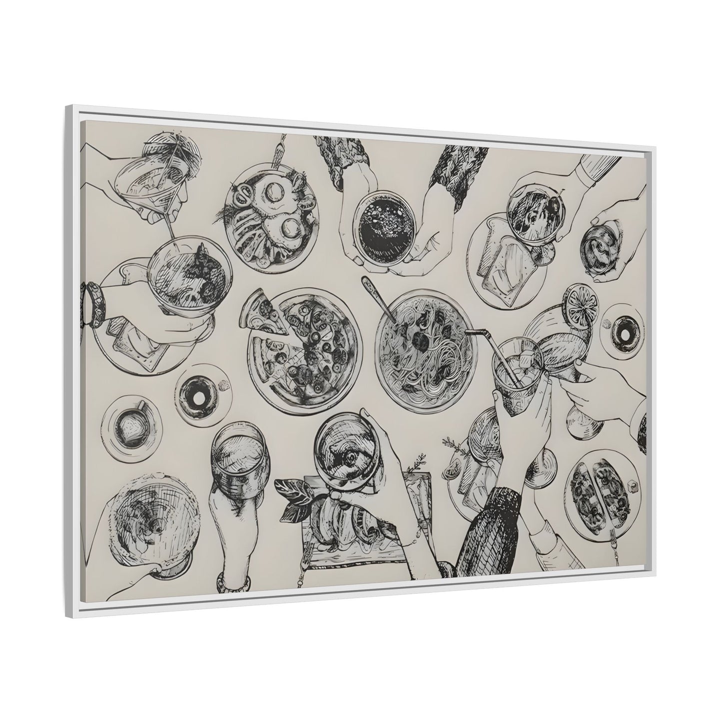 Cheers Cocktail Bar Cart Wall Art Canvas Print, Trendy Kitchen Decor