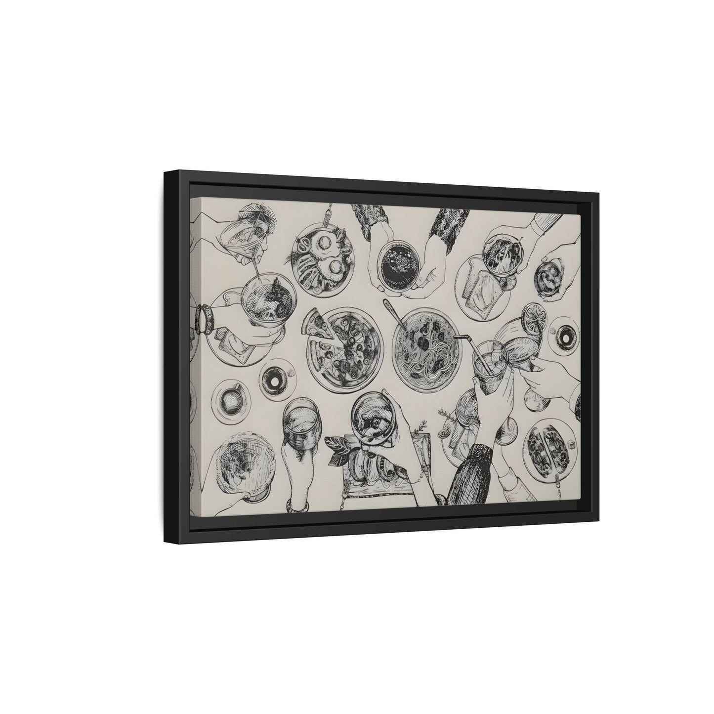 Cheers Cocktail Bar Cart Wall Art Canvas Print, Trendy Kitchen Decor