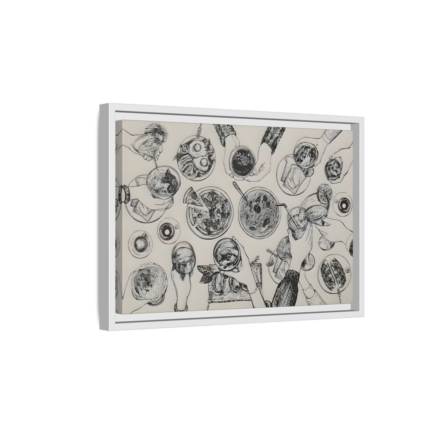 Cheers Cocktail Bar Cart Wall Art Canvas Print, Trendy Kitchen Decor