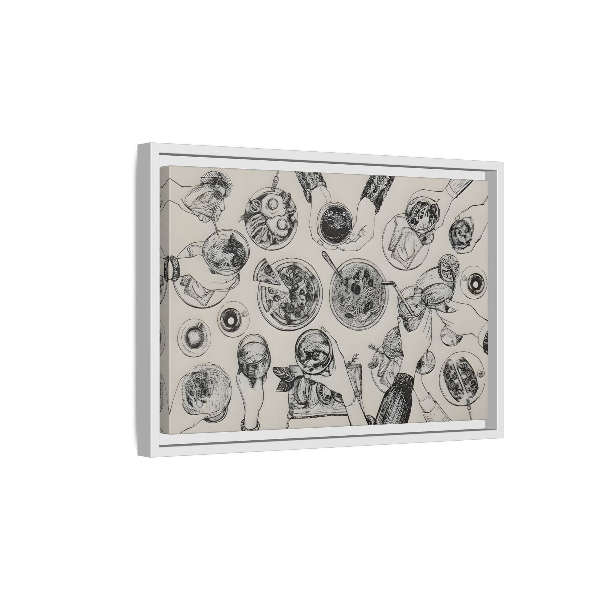 Cheers Cocktail Bar Cart Wall Art Canvas Print, Trendy Kitchen Decor