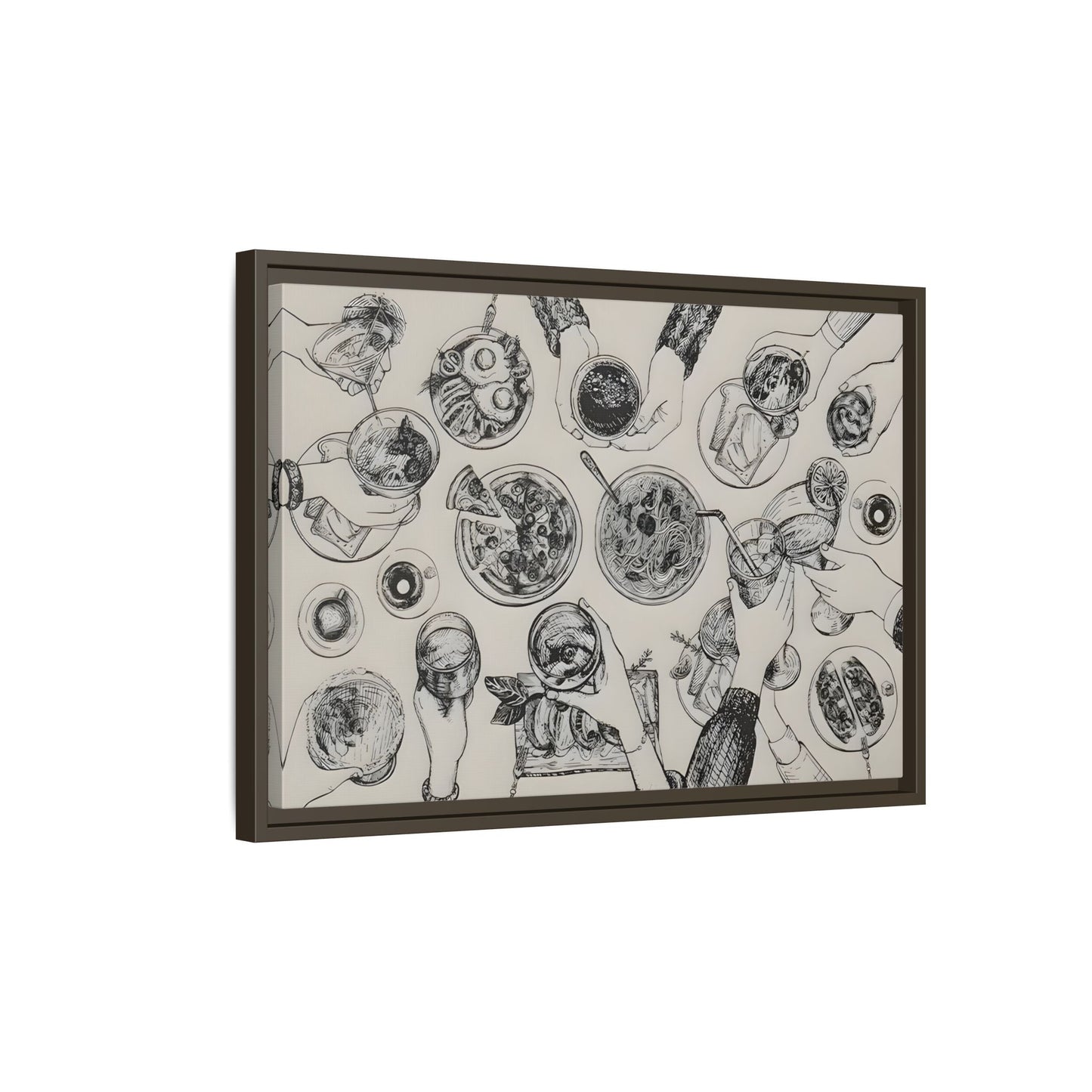 Cheers Cocktail Bar Cart Wall Art Canvas Print, Trendy Kitchen Decor