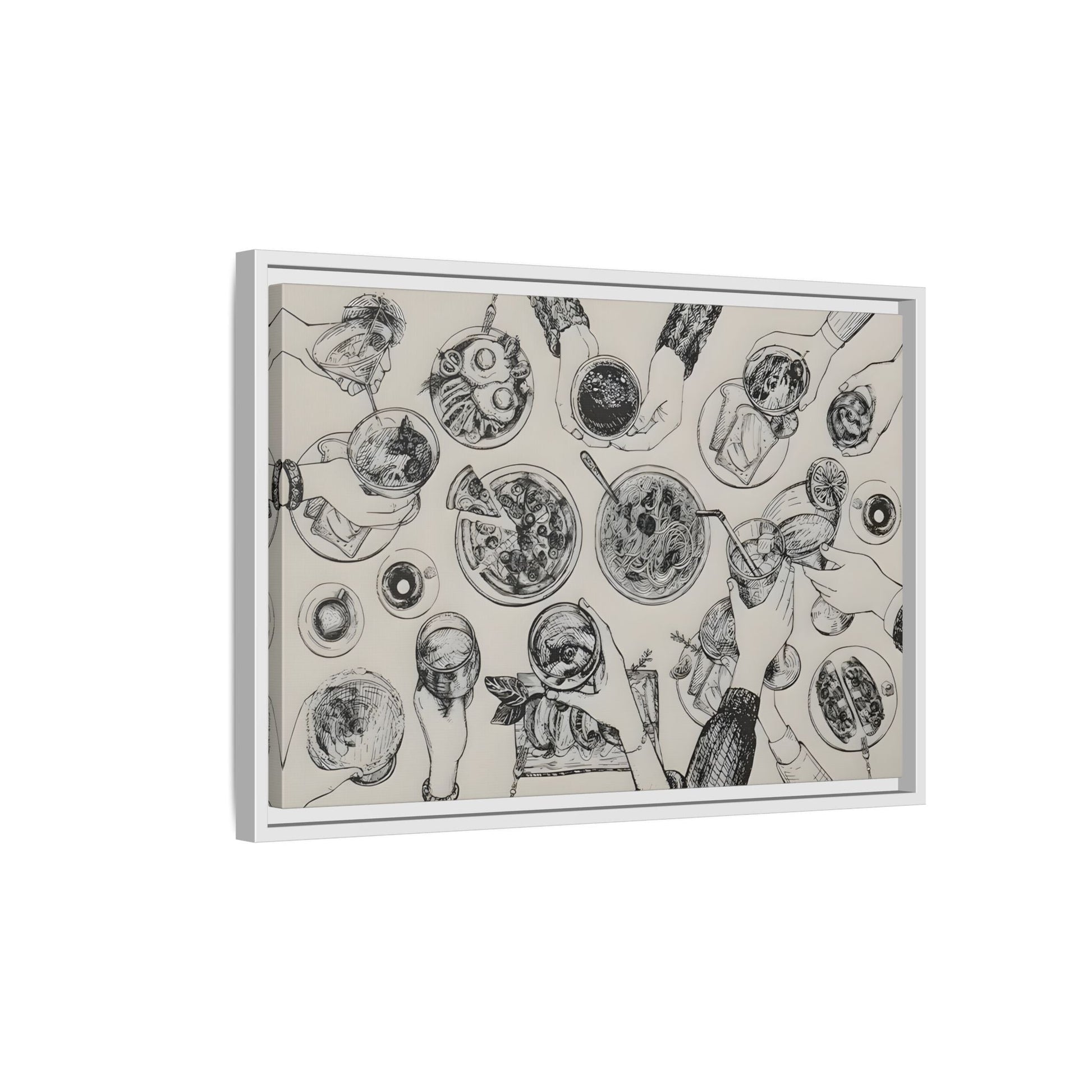 Cheers Cocktail Bar Cart Wall Art Canvas Print, Trendy Kitchen Decor