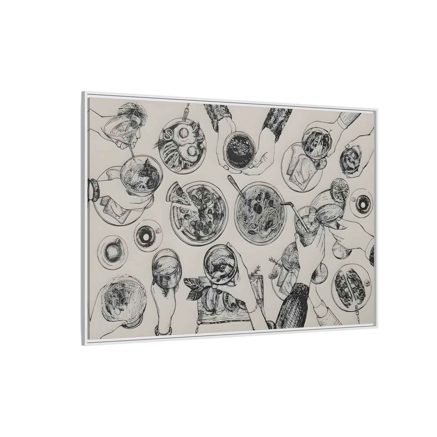 Cheers Cocktail Bar Cart Wall Art Canvas Print, Trendy Kitchen Decor