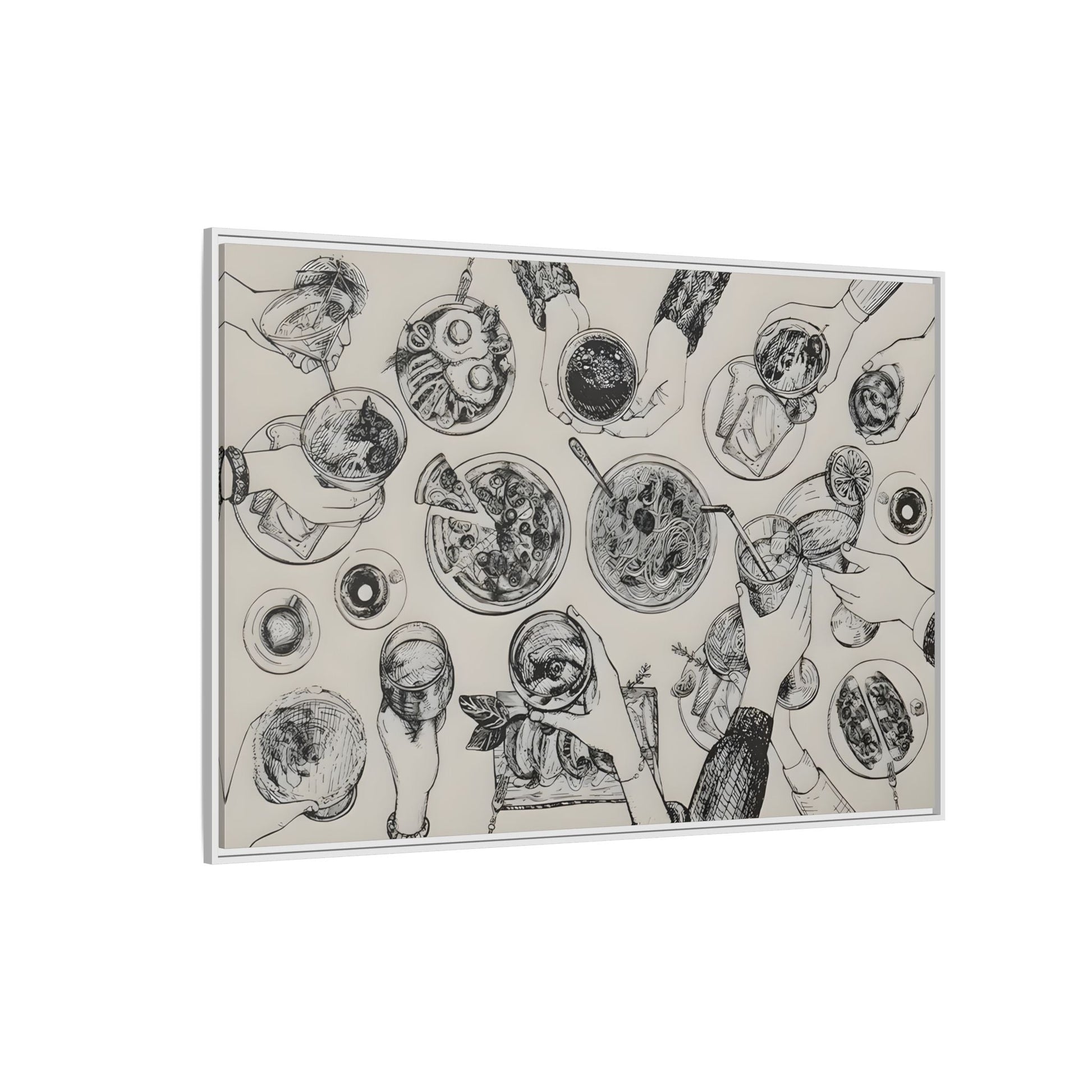 Cheers Cocktail Bar Cart Wall Art Canvas Print, Trendy Kitchen Decor