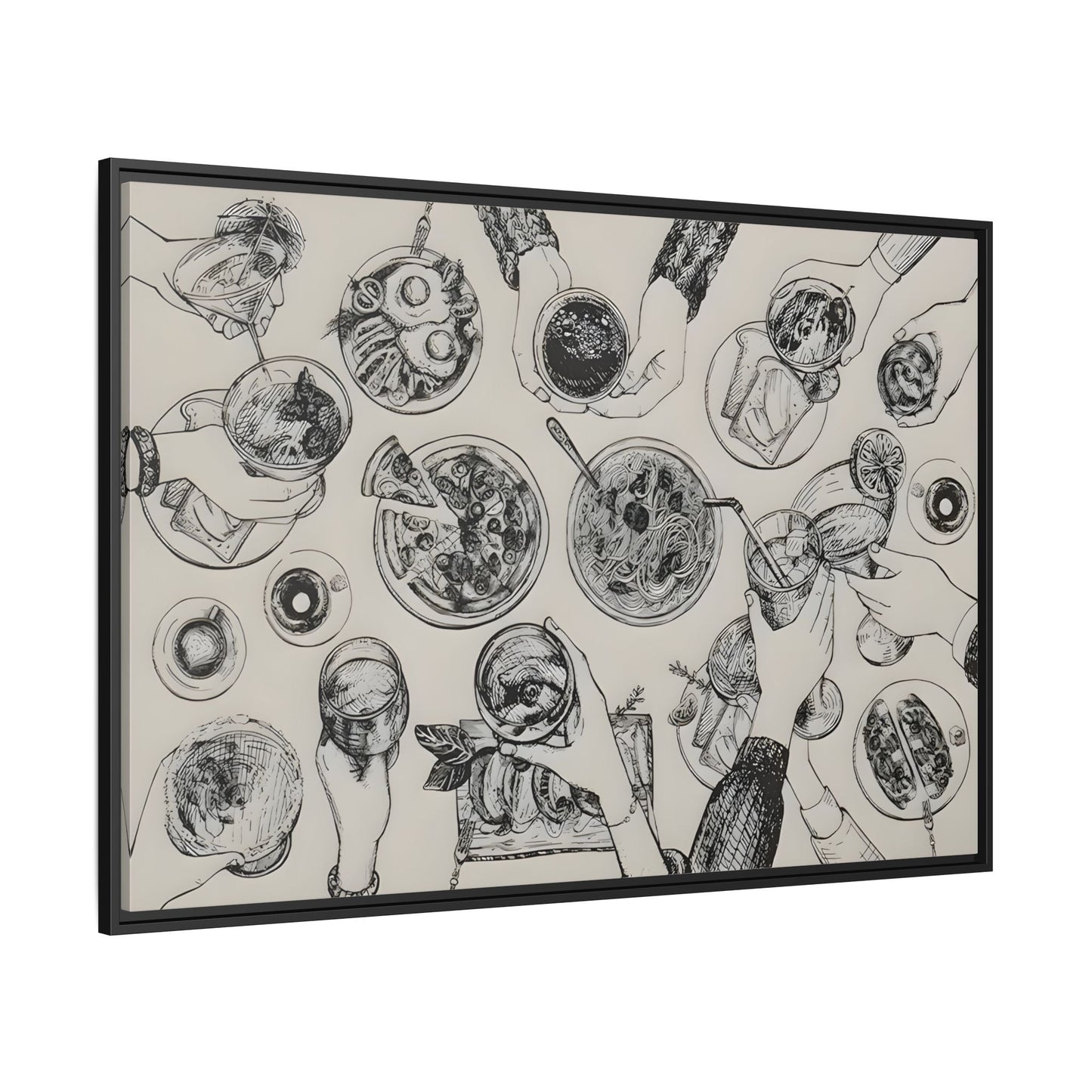 Cheers Cocktail Bar Cart Wall Art Canvas Print, Trendy Kitchen Decor