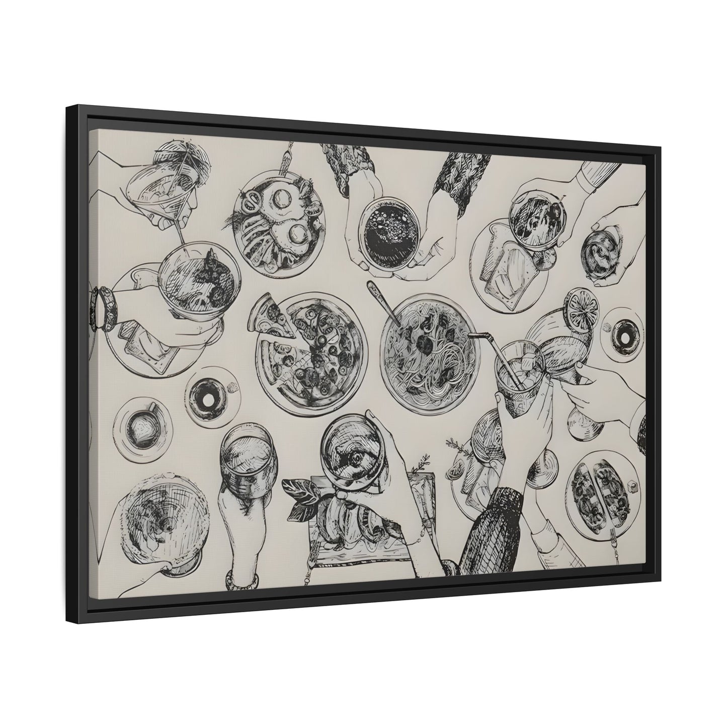 Cheers Cocktail Bar Cart Wall Art Canvas Print, Trendy Kitchen Decor