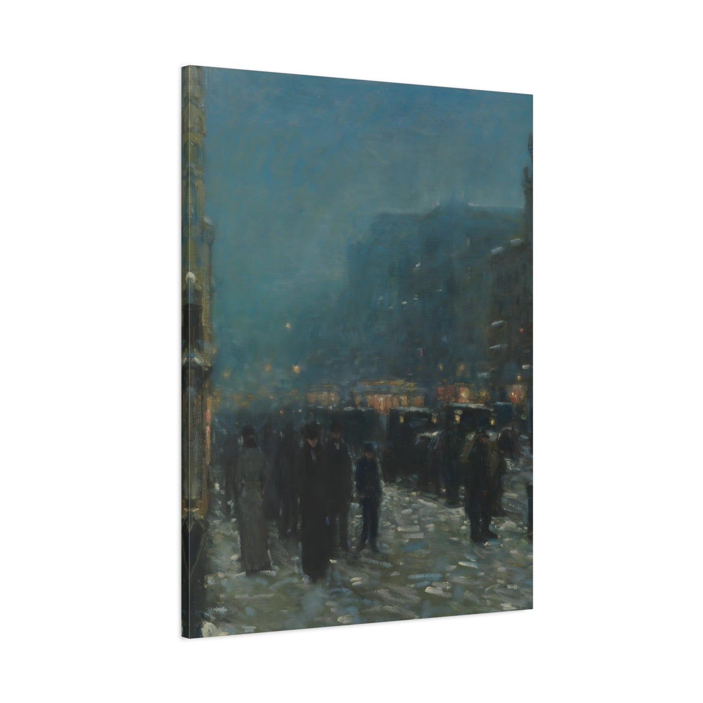 Childe Hassam Broadway and 42nd Street Painting - Canvas Artwork Print