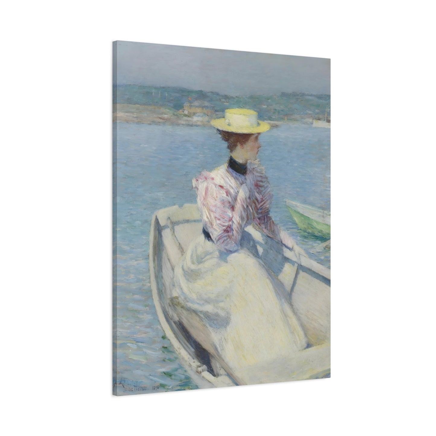 Childe Hassam White Dory Painting - Canvas Artwork Print