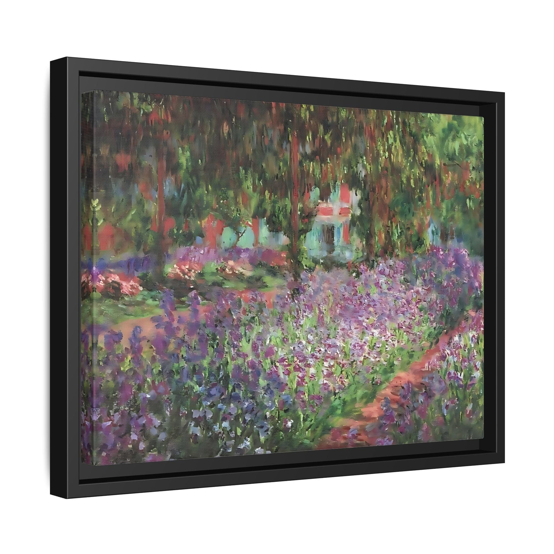 Claude Monet Artists Garden Giverny - Colorful Canvas Wall Art Decor Print