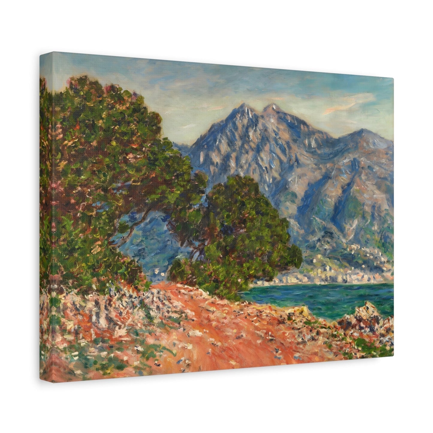 Claude Monet Cap Martin Landscape - Canvas Wall Art Reproduction Print