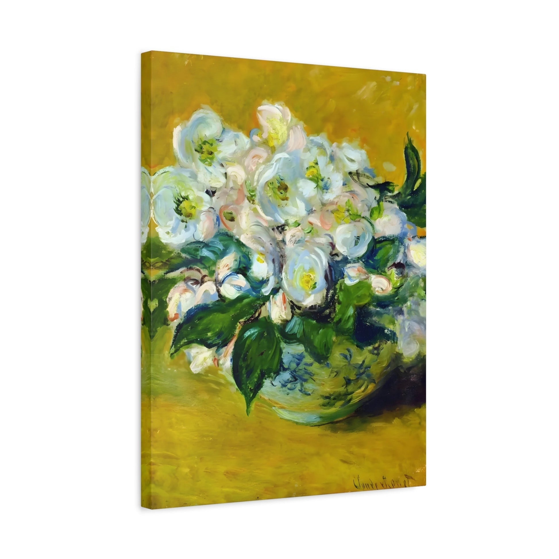 Claude Monet Christmas Roses - Canvas Art Reproduction