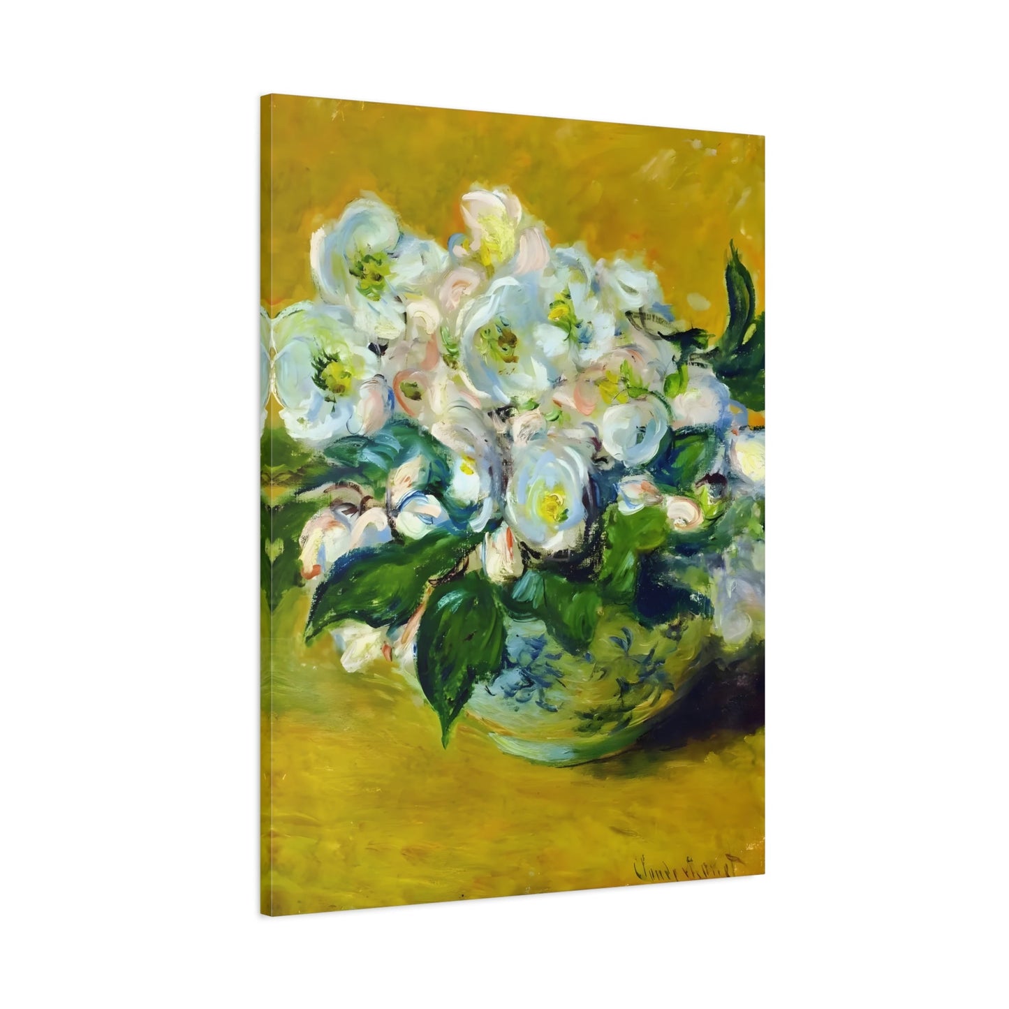 Claude Monet Christmas Roses - Canvas Art Reproduction