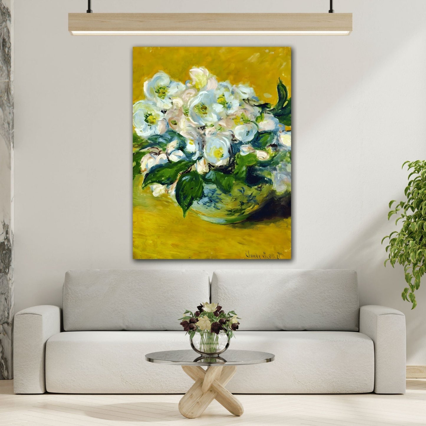 Claude Monet Christmas Roses - Canvas Art Reproduction