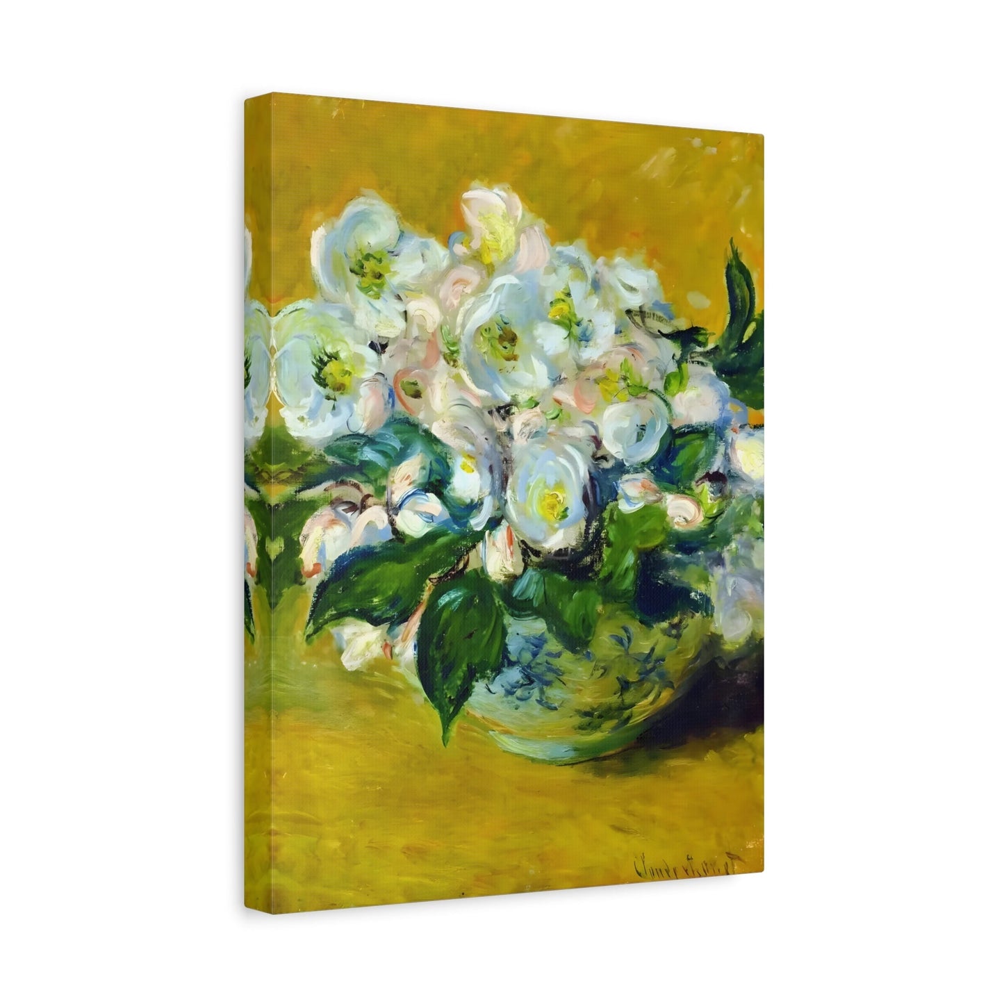 Claude Monet Christmas Roses - Canvas Art Reproduction