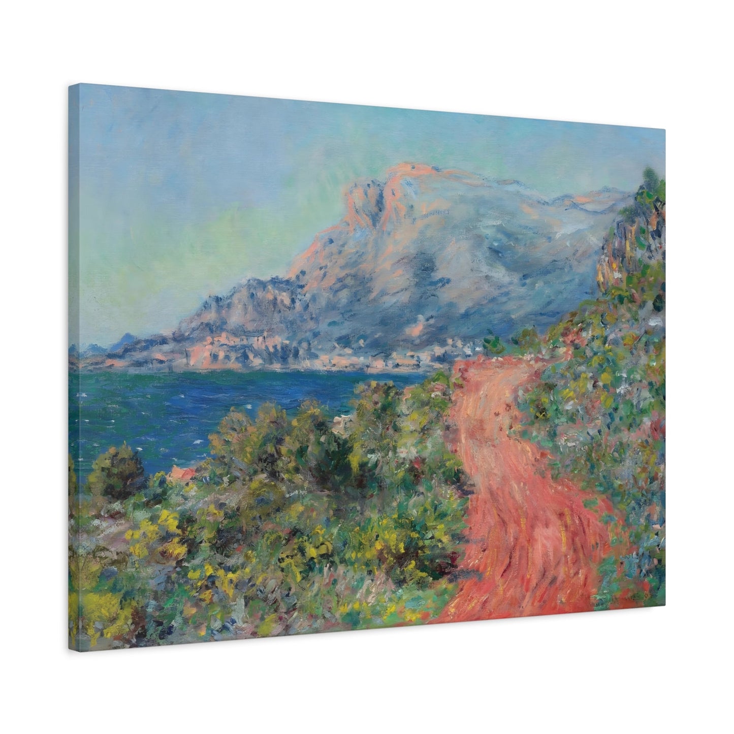 Claude Monet Red Road near Menton - Canvas Wall Art Reproduction