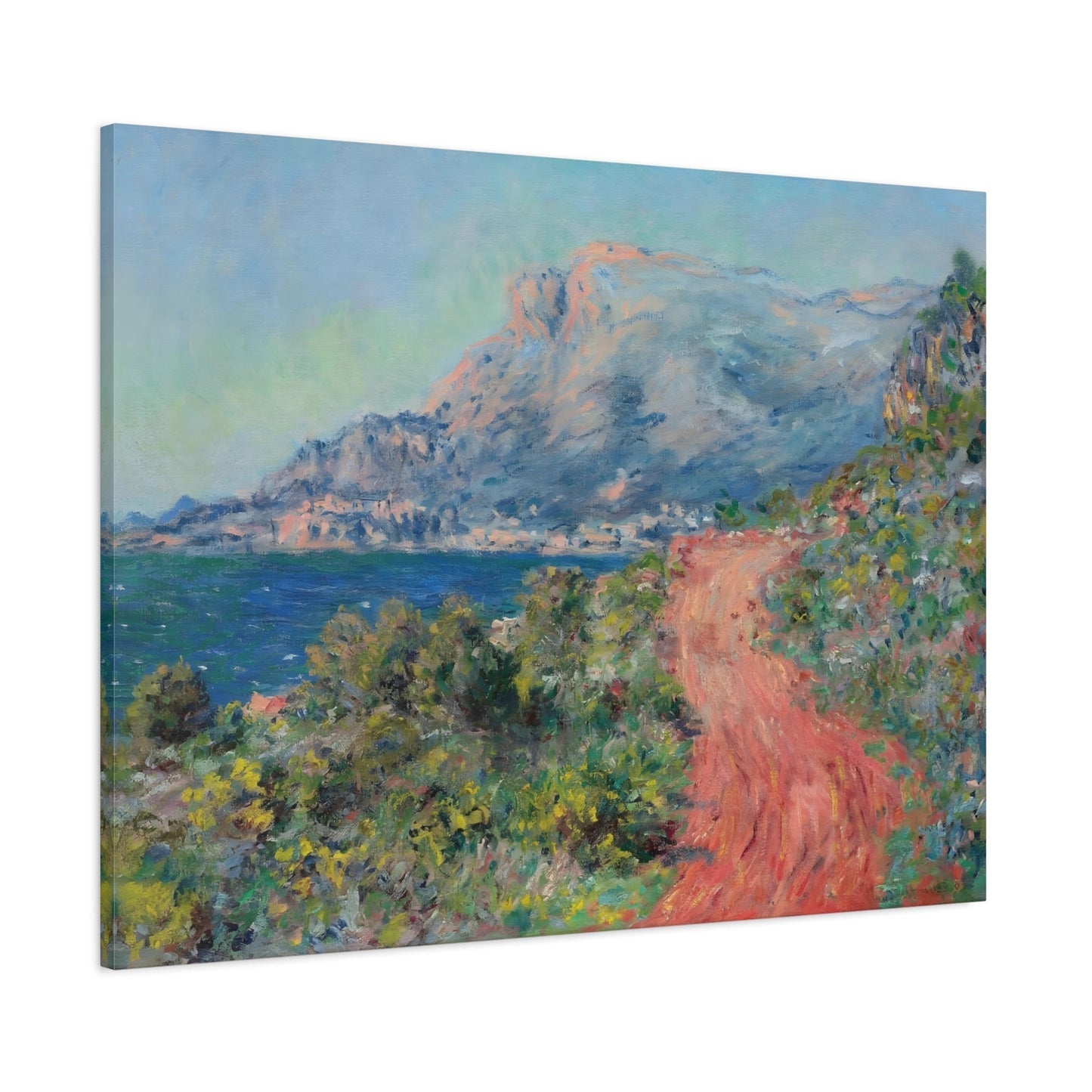 Claude Monet Red Road near Menton - Canvas Wall Art Reproduction