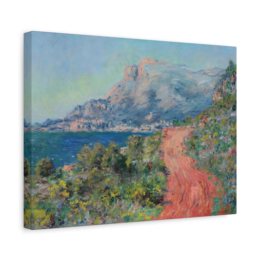 Claude Monet Red Road near Menton - Canvas Wall Art Reproduction