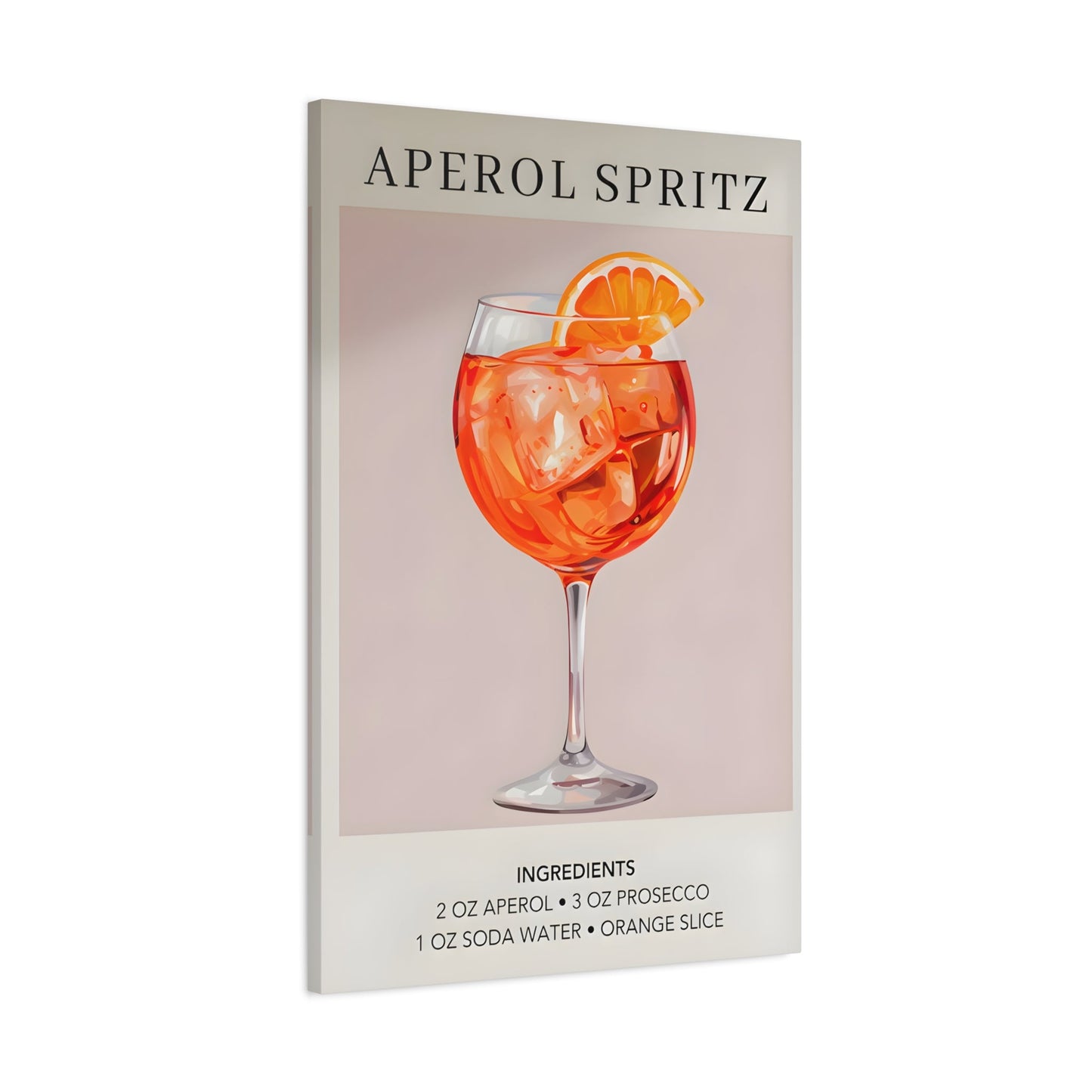 Cocktail Recipe Canvas Decor Home Bar Kitchen - Modern Wall Art Print