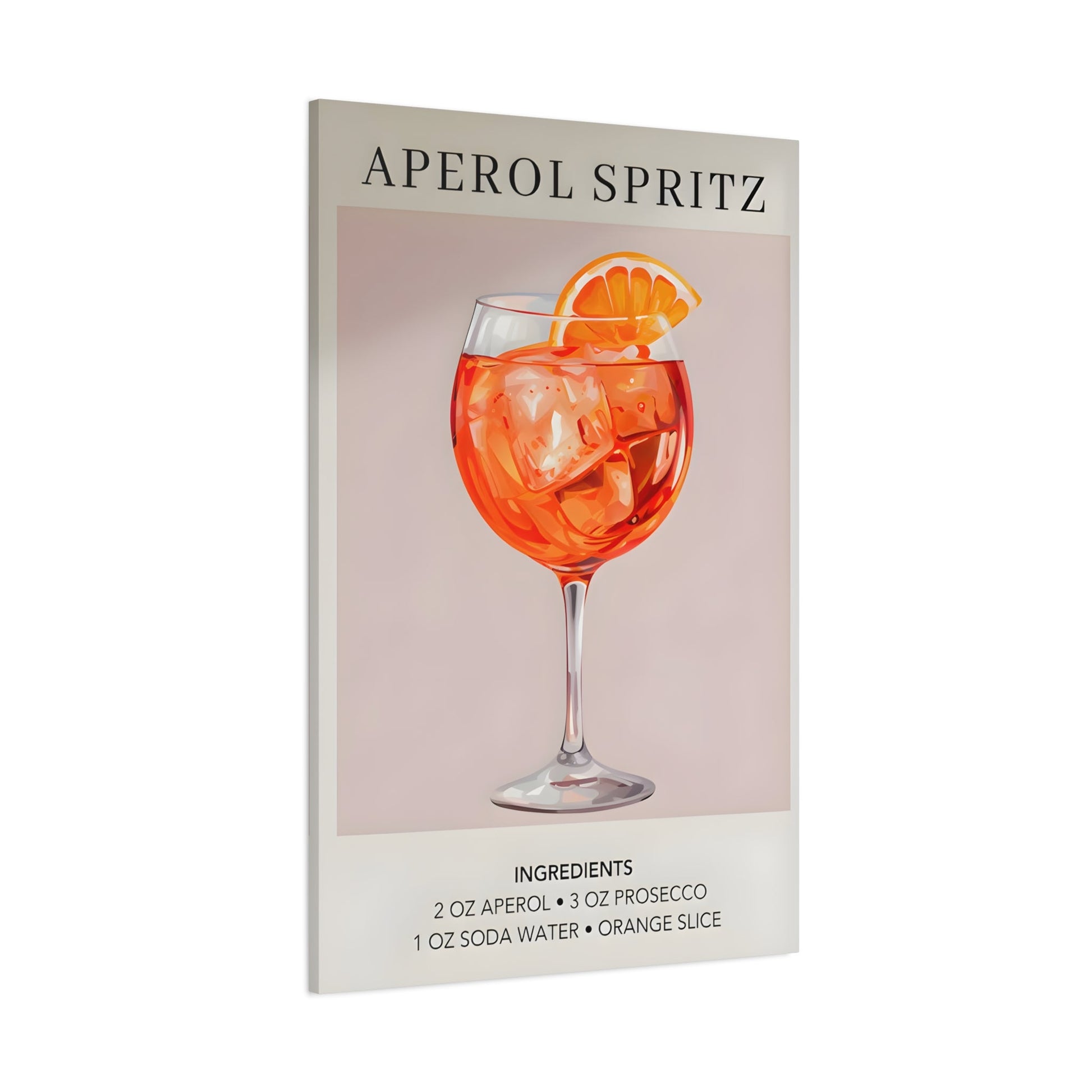 Cocktail Recipe Canvas Decor Home Bar Kitchen - Modern Wall Art Print
