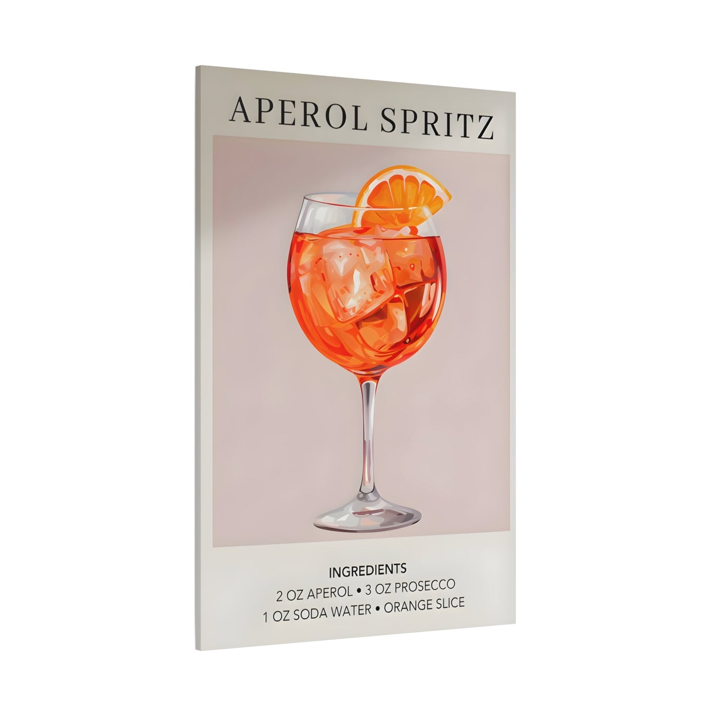 Cocktail Recipe Canvas Decor Home Bar Kitchen - Modern Wall Art Print