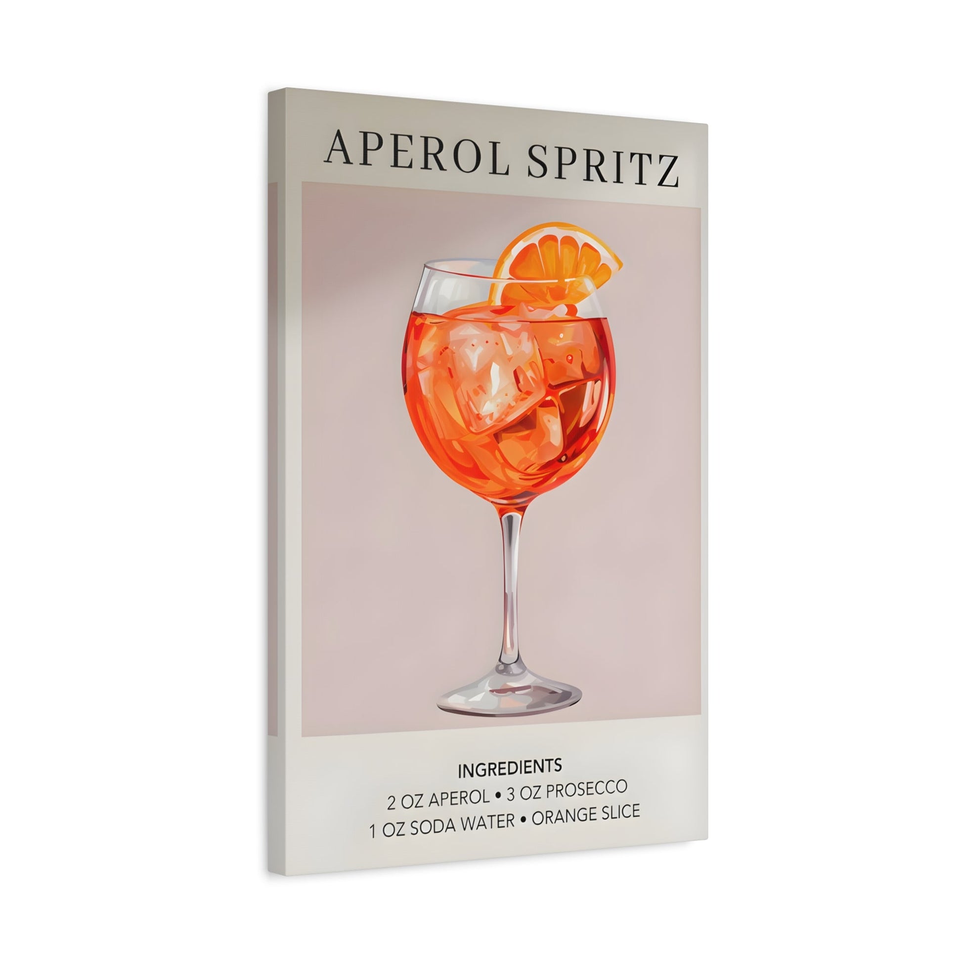 Cocktail Recipe Canvas Decor Home Bar Kitchen - Modern Wall Art Print