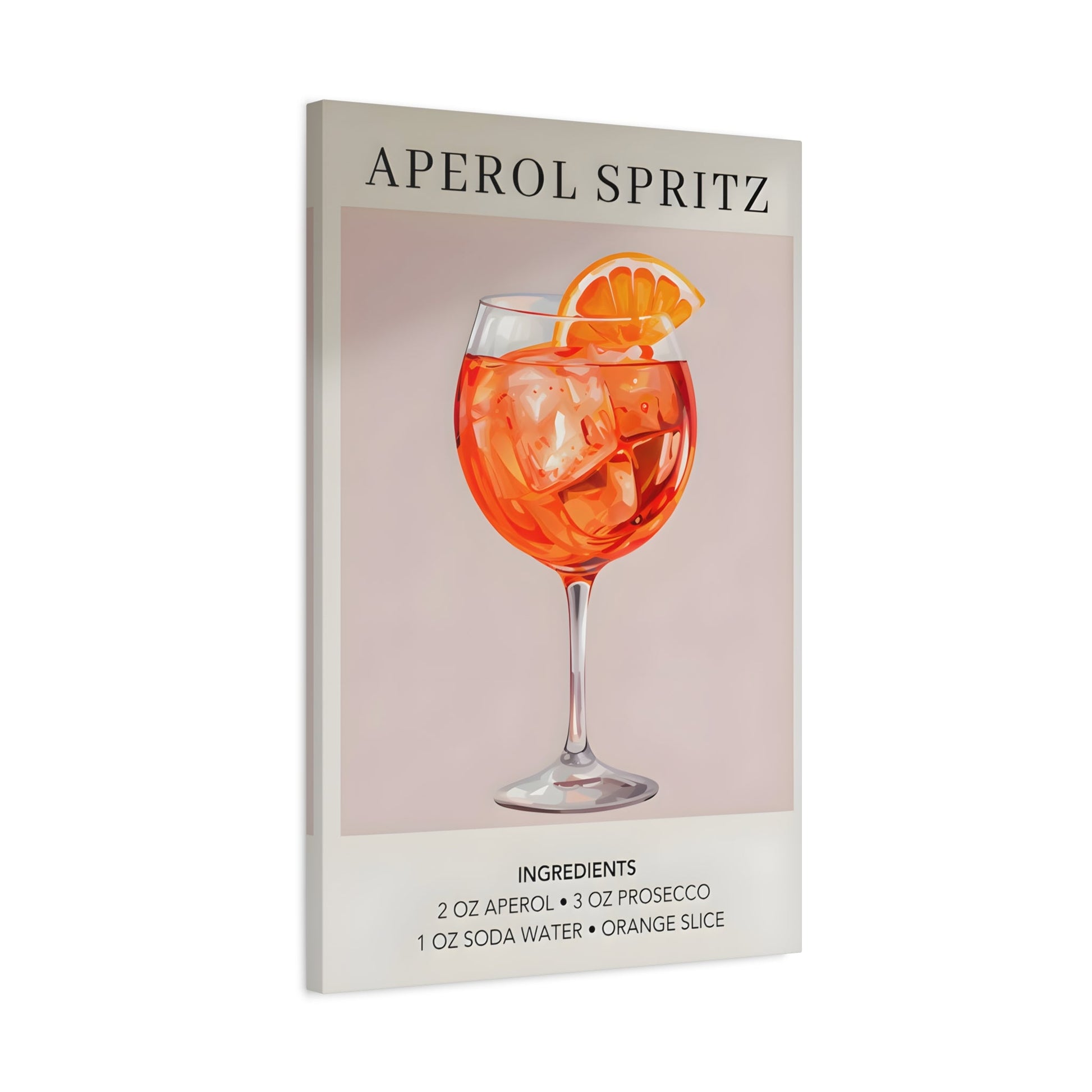 Cocktail Recipe Canvas Decor Home Bar Kitchen - Modern Wall Art Print
