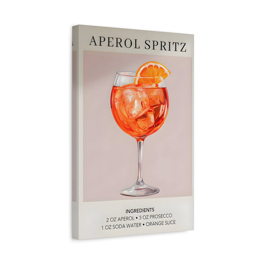 Cocktail Recipe Canvas Decor Home Bar Kitchen - Modern Wall Art Print