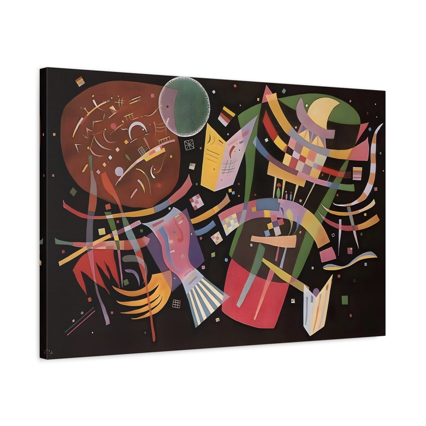 Composition X Canvas Prints - Abstract Colorful Kandinsky Wall Art Print