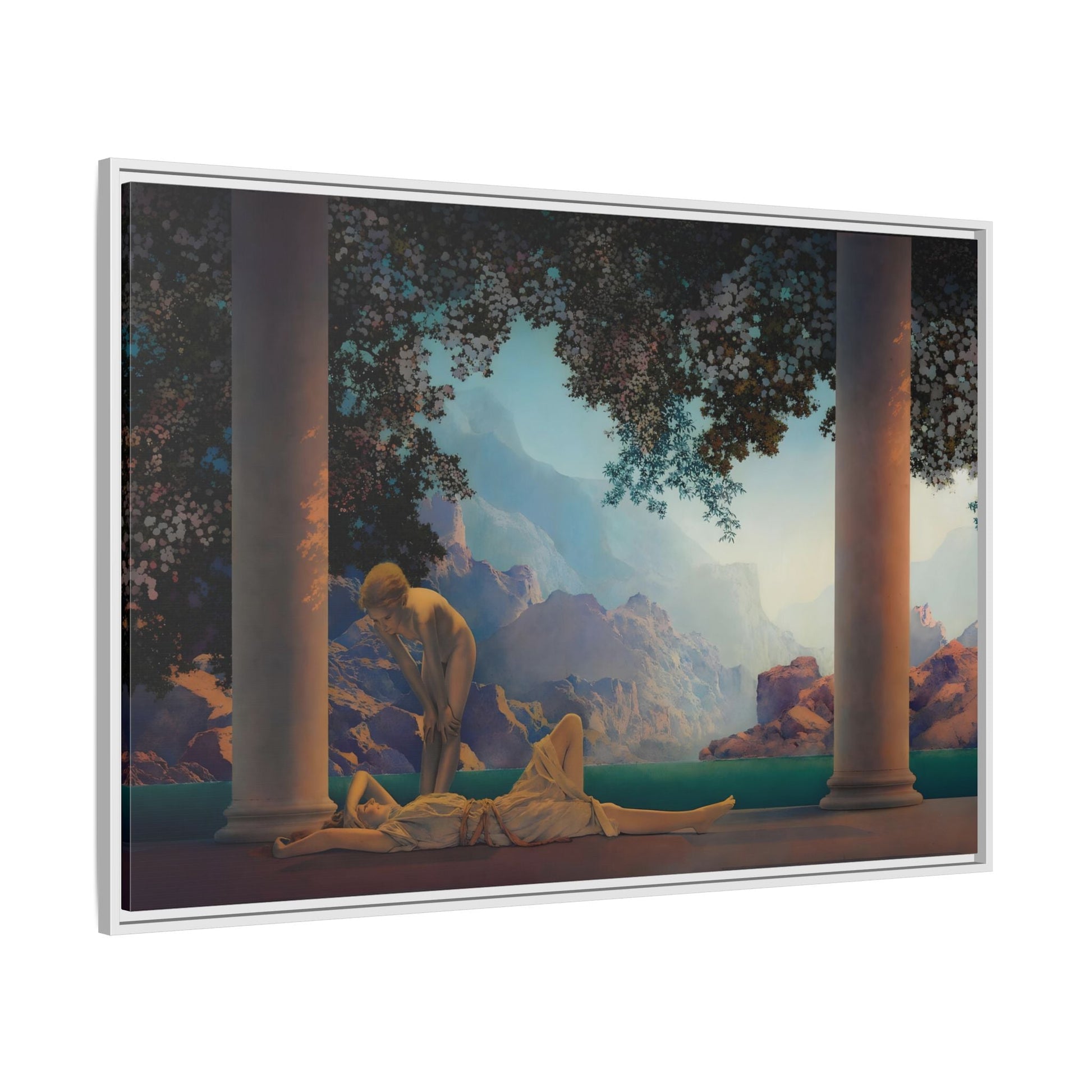 Daybreak Framed Canvas Print - Romantic Parrish Landscape Wall Art