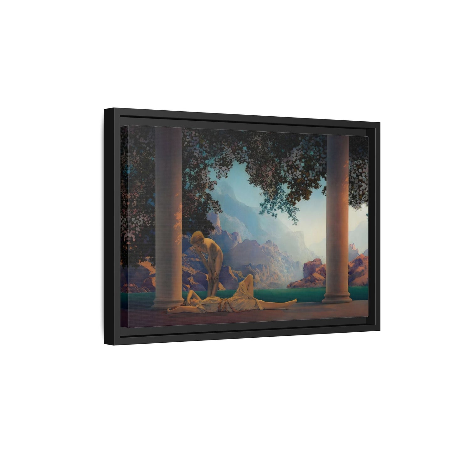 Daybreak Framed Canvas Print - Romantic Parrish Landscape Wall Art
