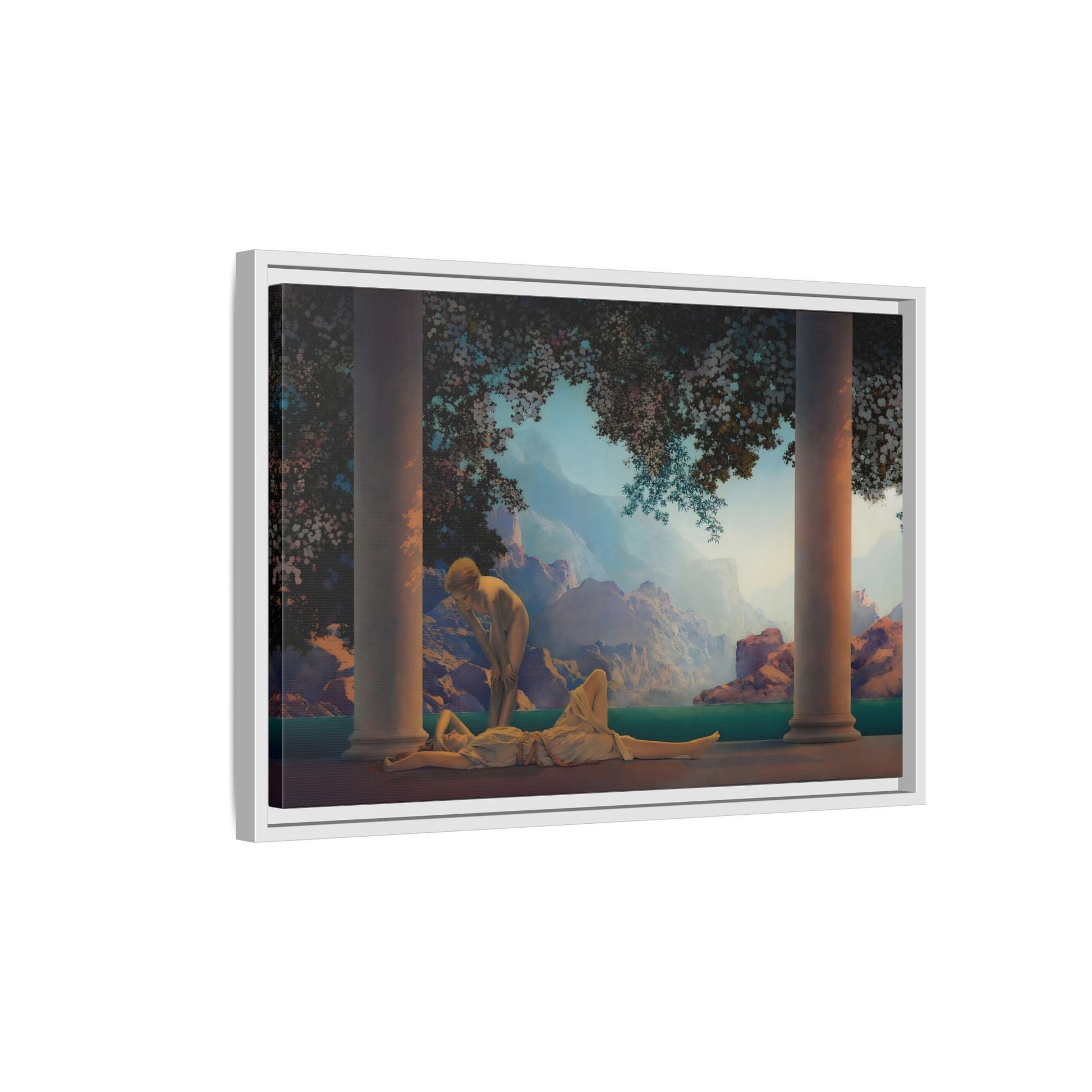 Daybreak Framed Canvas Print - Romantic Parrish Landscape Wall Art