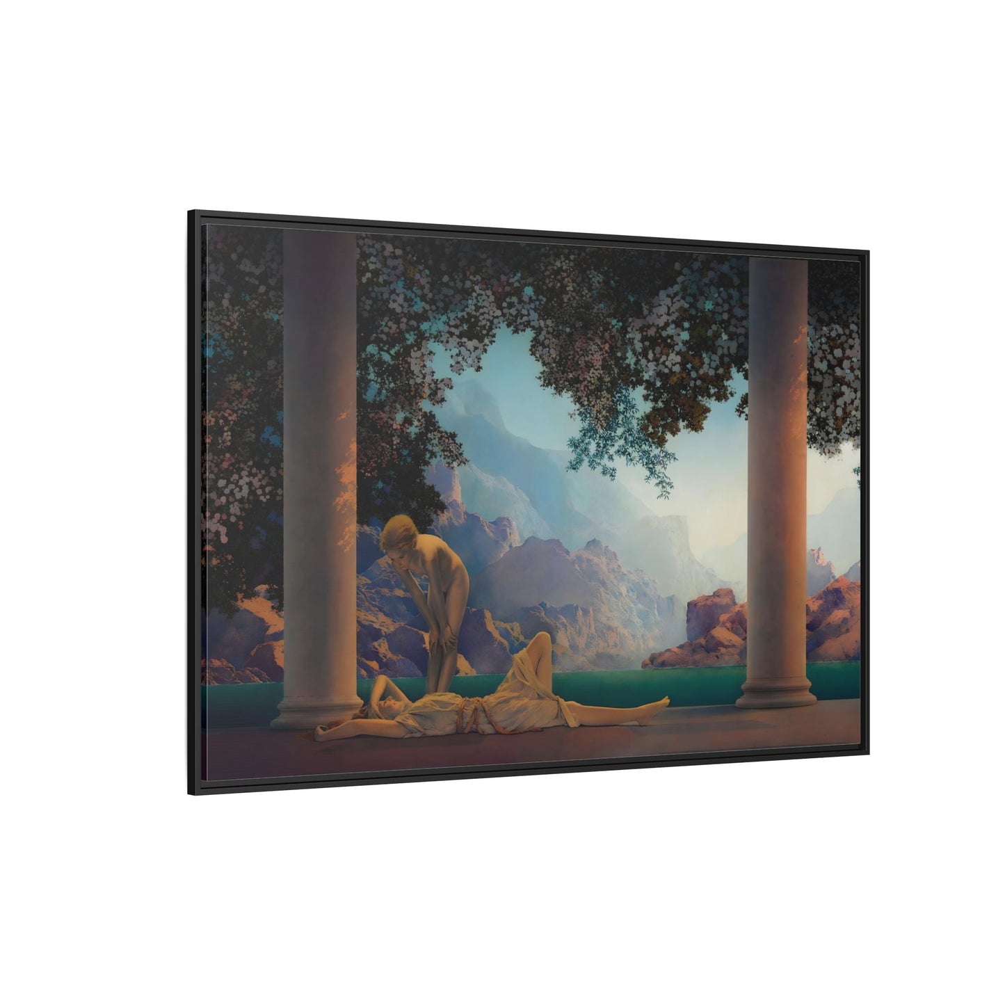 Daybreak Framed Canvas Print - Romantic Parrish Landscape Wall Art