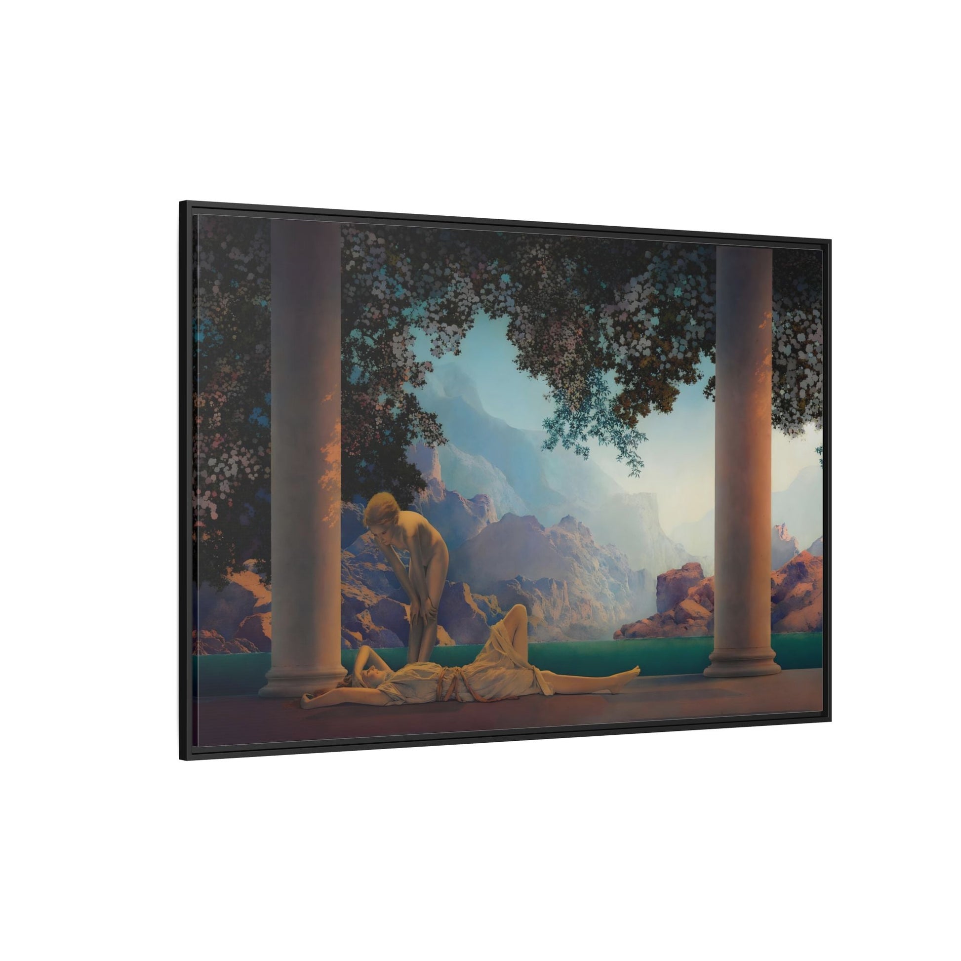 Daybreak Framed Canvas Print - Romantic Parrish Landscape Wall Art